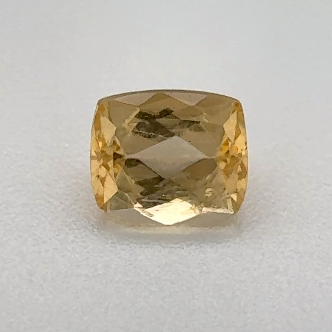 Cushion Yellow Topaz 0.73ct loose gemstone