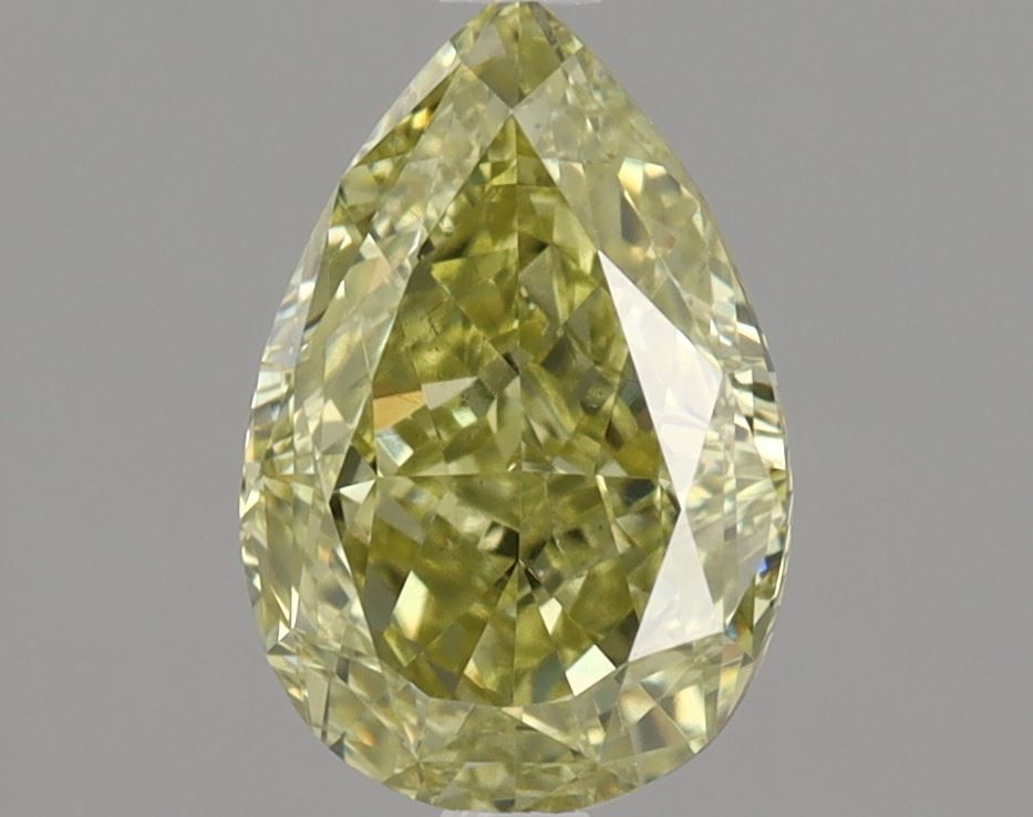 Pear Fancy Yellow Brown Natural Diamond 1.01ct SI1 loose diamond