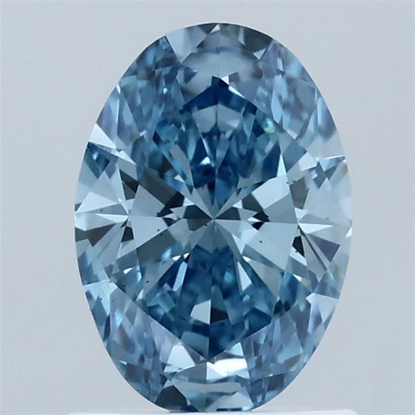 Oval Fancy Vivid Blue Lab-grown Diamond 1ct VS2 loose diamond