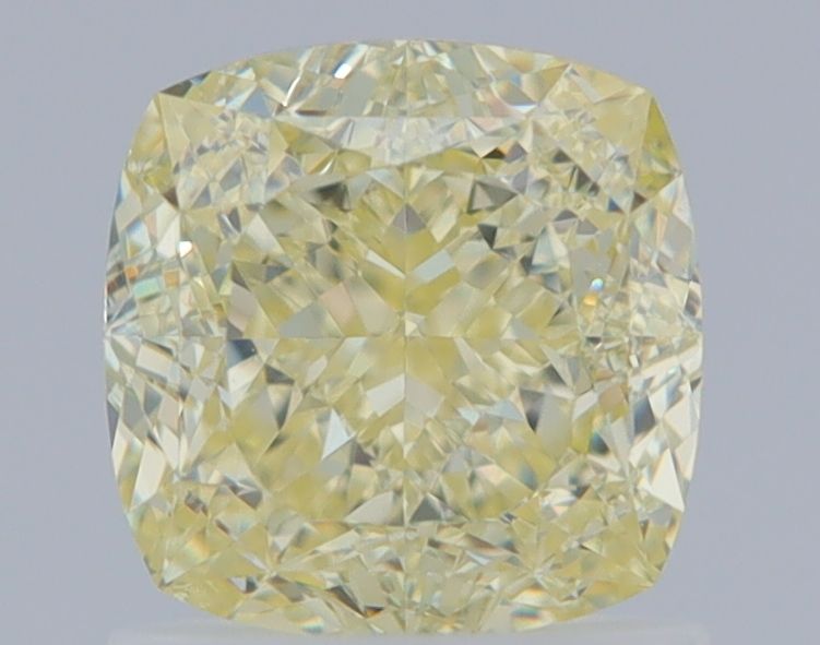 Cushion Fancy Light Yellow Natural Diamond 1.38ct VVS1 loose diamond