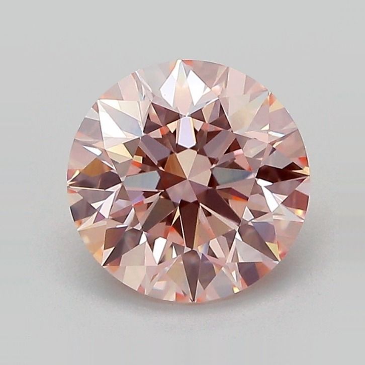 Round Fancy Intense Pink Lab-grown Diamond 2ct VVS2 loose diamond
