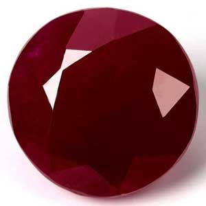Round Red Ruby 4.09ct loose gemstone