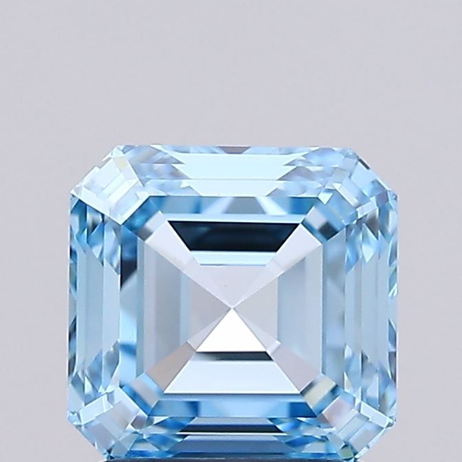 Asscher Fancy Vivid Blue Lab-grown Diamond 1.52ct VVS2 loose diamond