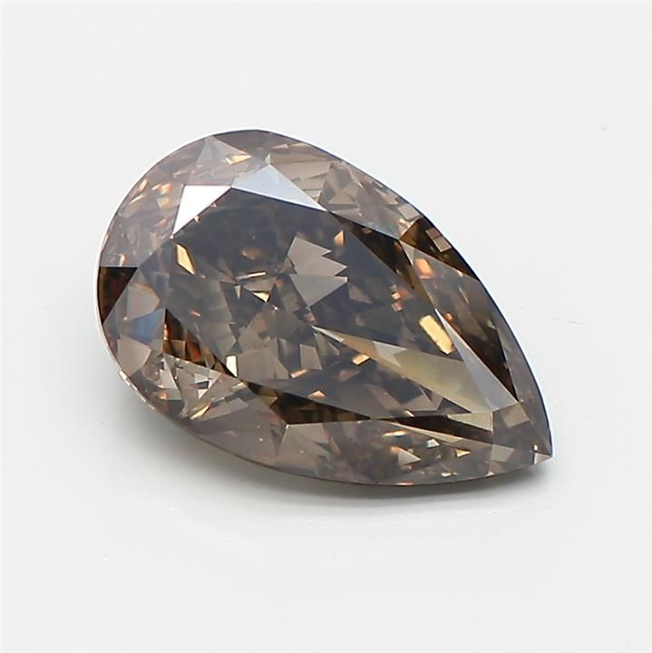 Pear Fancy Light Yellowish Gray Lab-grown Diamond 2.05ct VS1 loose diamond