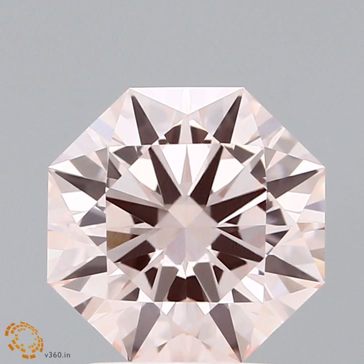 Octagonal Fancy Pink Lab-grown Diamond 2.53ct VVS2 loose diamond