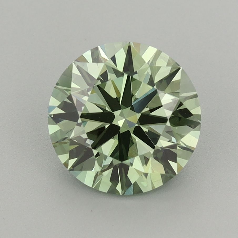 Round Fancy Vivid Green Lab-grown Diamond 2.05ct VVS2 loose diamond