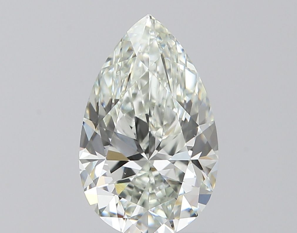 Pear Very Light Yellow Green Natural Diamond 1ct VS1 loose diamond