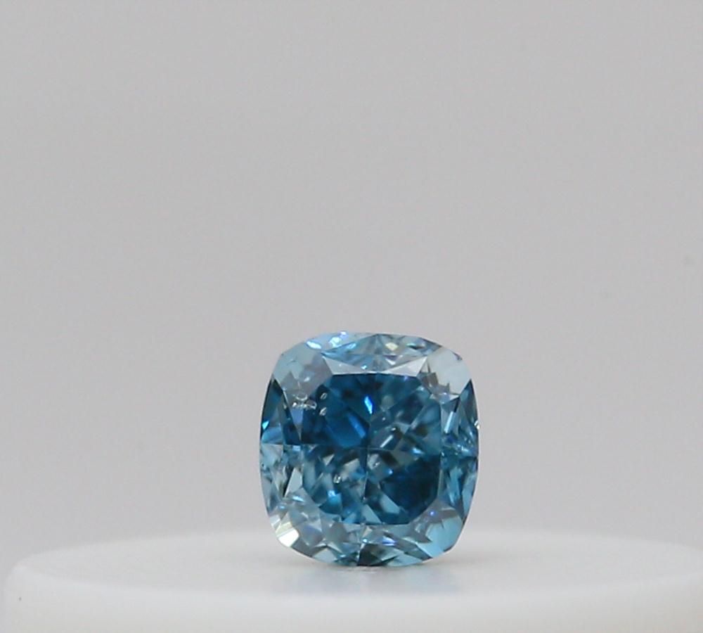 Cushion Fancy Deep Blue Green Natural Diamond 0.03ct loose diamond