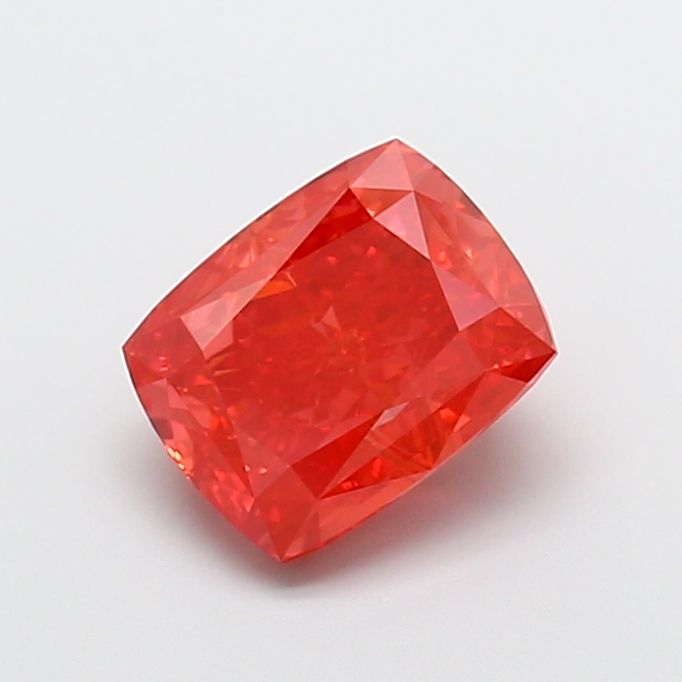 Cushion Fancy Vivid Red Lab-grown Diamond 3.58ct VS2 loose diamond