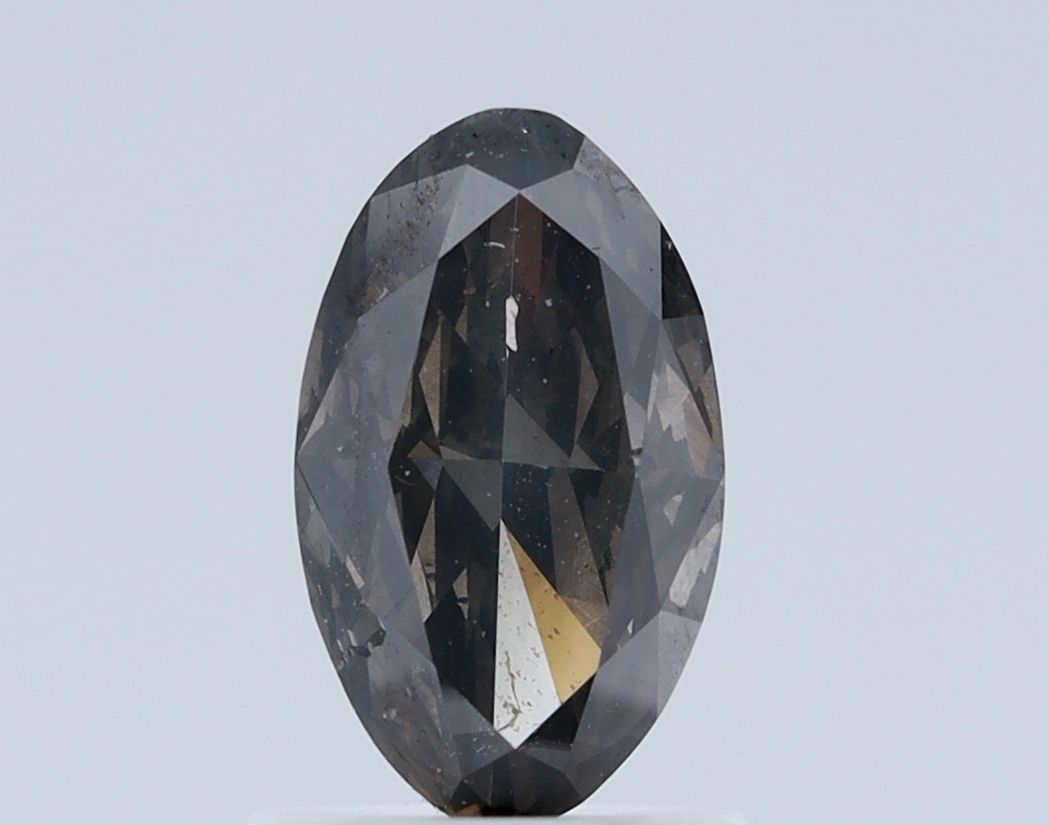 Oval Fancy Dark Gray Natural Diamond 1ct I1 loose diamond
