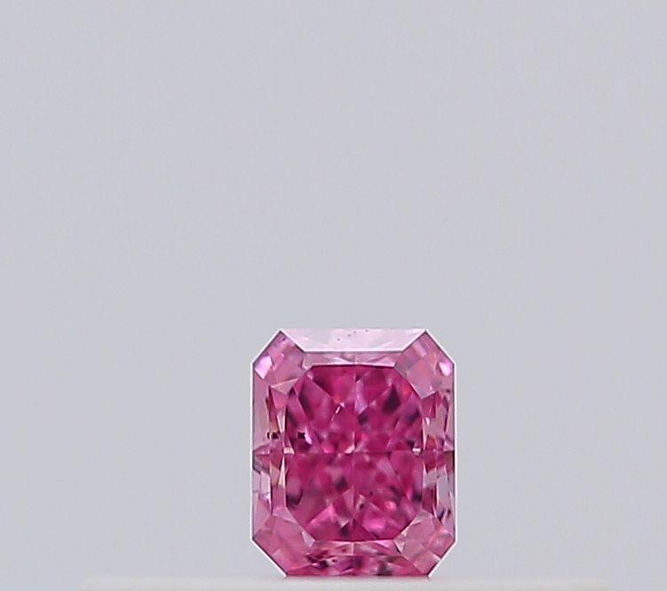 Radiant Fancy Vivid Purplish Pink Natural Diamond 0.1ct loose diamond
