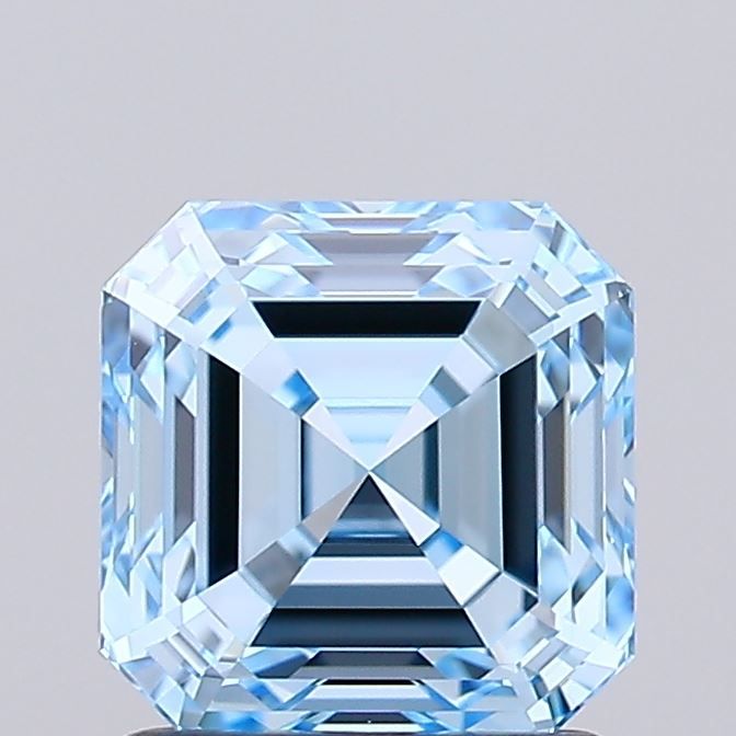 Asscher Fancy Vivid Blue Lab-grown Diamond 1.51ct IF loose diamond