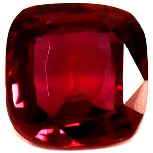 Cushion Red Ruby 0.89ct loose gemstone