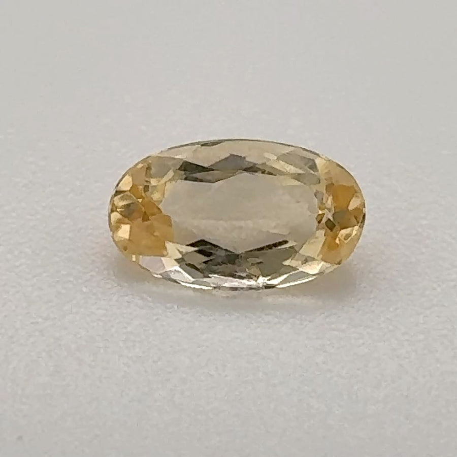 Oval Yellow Topaz 0.565ct loose gemstone