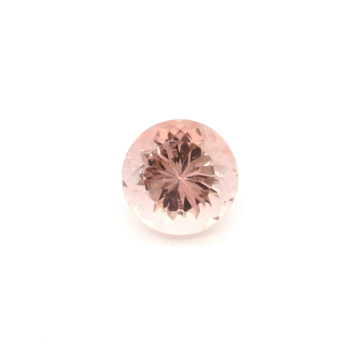 Round Pink Morganite 2.97ct loose gemstone