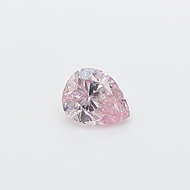 Pear Fancy Intense Purplish Pink Natural Diamond 0.11ct loose diamond