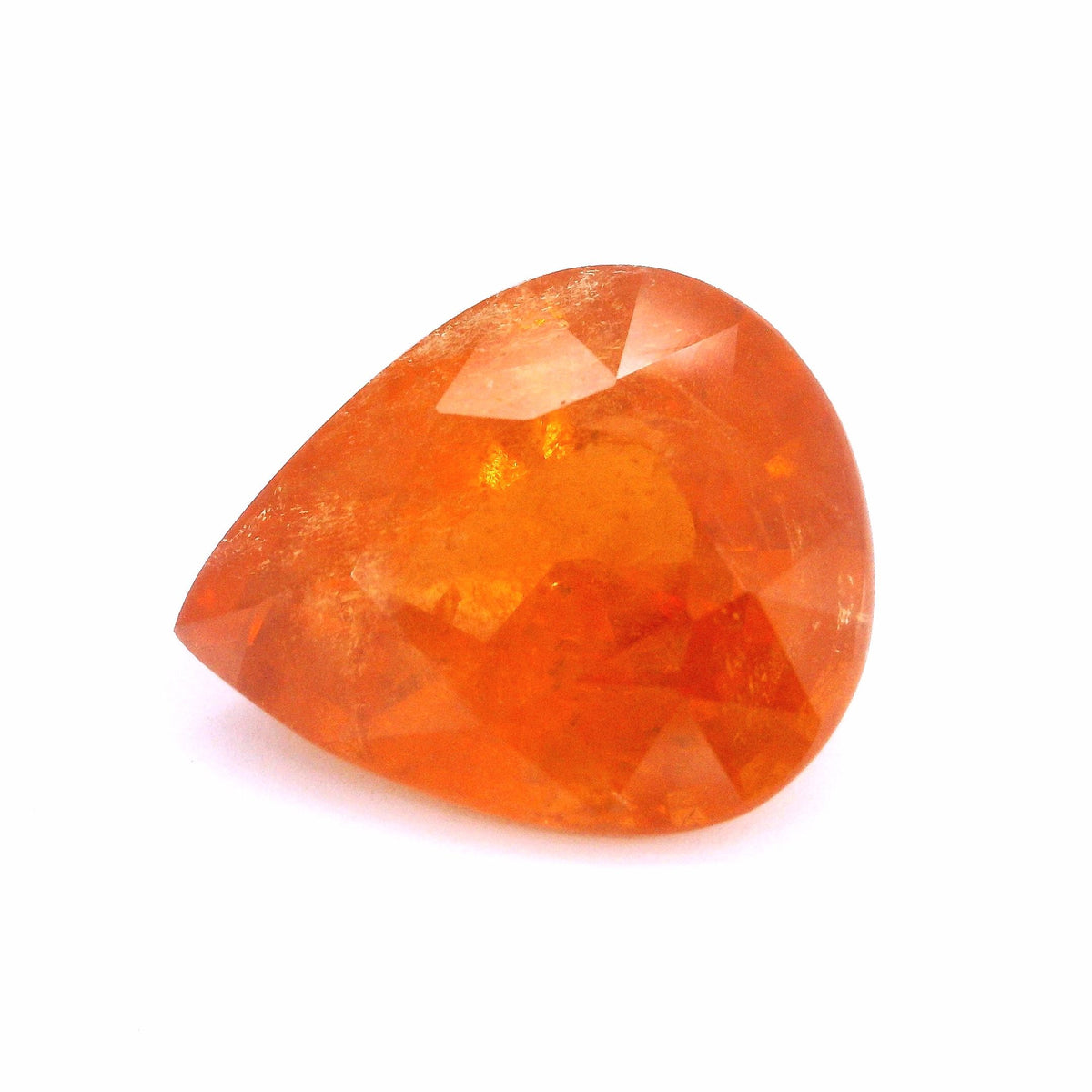 Pear Orange Garnet 13.7ct loose gemstone
