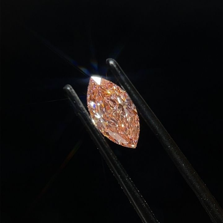Marquise Fancy Vivid Pink Lab-grown Diamond 1.35ct VVS2 loose diamond