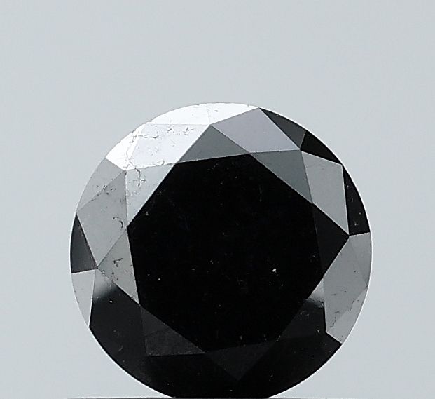 Round Black Natural Diamond 0.92ct VS1 loose diamond