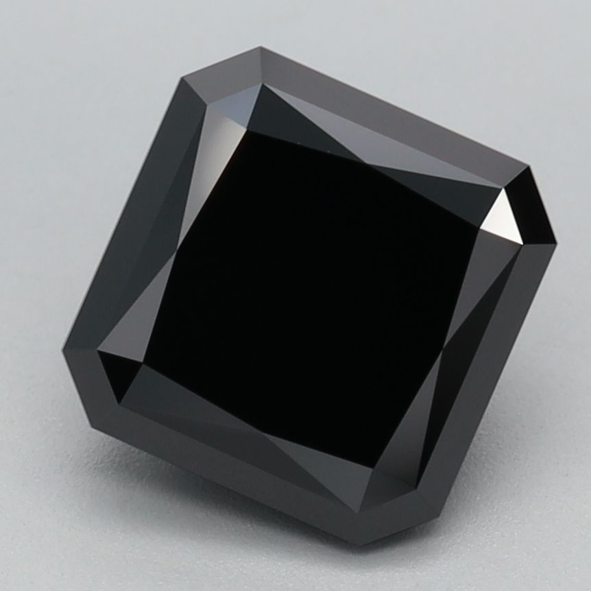 Square Radiant Fancy Black Lab-grown Diamond 2.07ct loose diamond