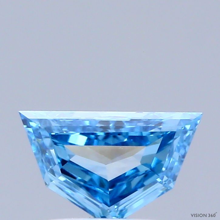 Pentagonal Fancy Vivid Blue Lab-grown Diamond 0.55ct VVS2 loose diamond