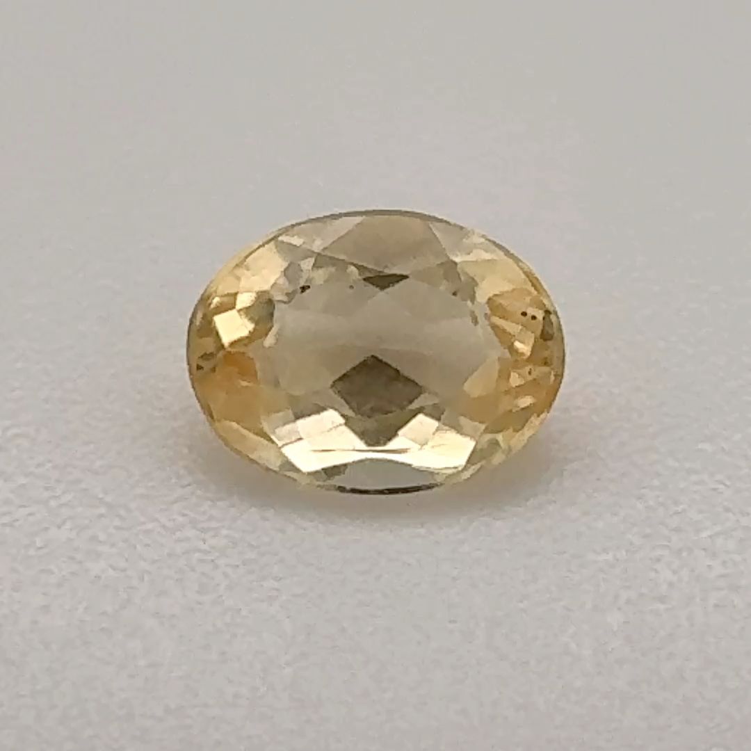 Oval Yellow Topaz 0.56ct loose gemstone