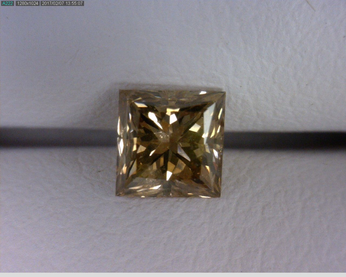 Princess Brown Natural Diamond 0.54ct SI1 loose diamond