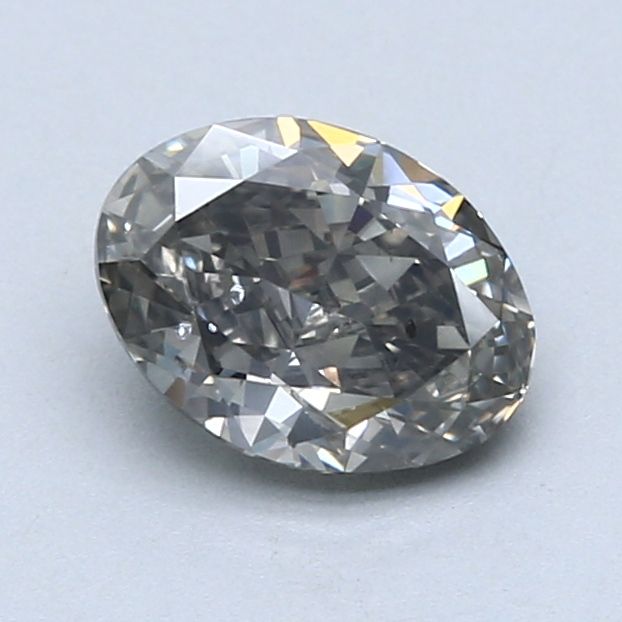 Oval Fancy Gray Natural Diamond 1.21ct SI2 loose diamond