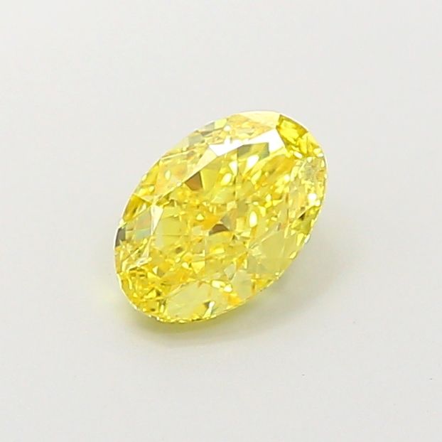 Oval Fancy Vivid Yellow Lab-grown Diamond 1.16ct VS1 loose diamond