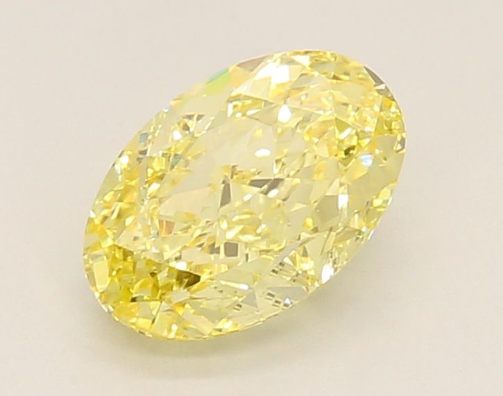Oval Fancy Intense Yellow Lab-grown Diamond 1.48ct VVS2 loose diamond