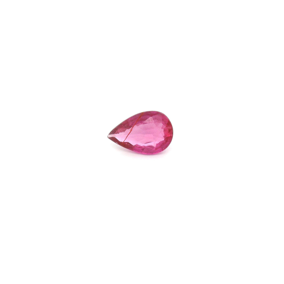Pear Red Ruby 0.35ct loose gemstone