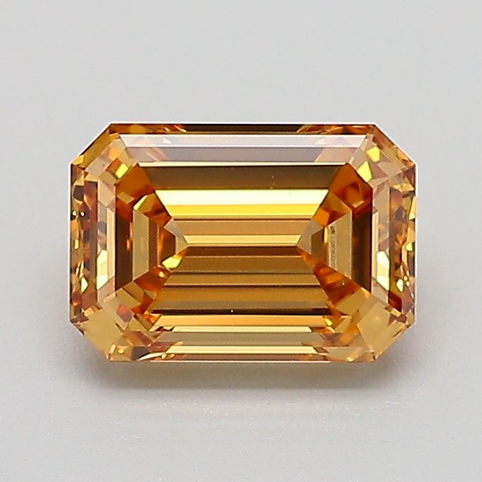 Emerald Fancy Light Yellowish Brown Lab-grown Diamond 1.04ct VS1 loose diamond