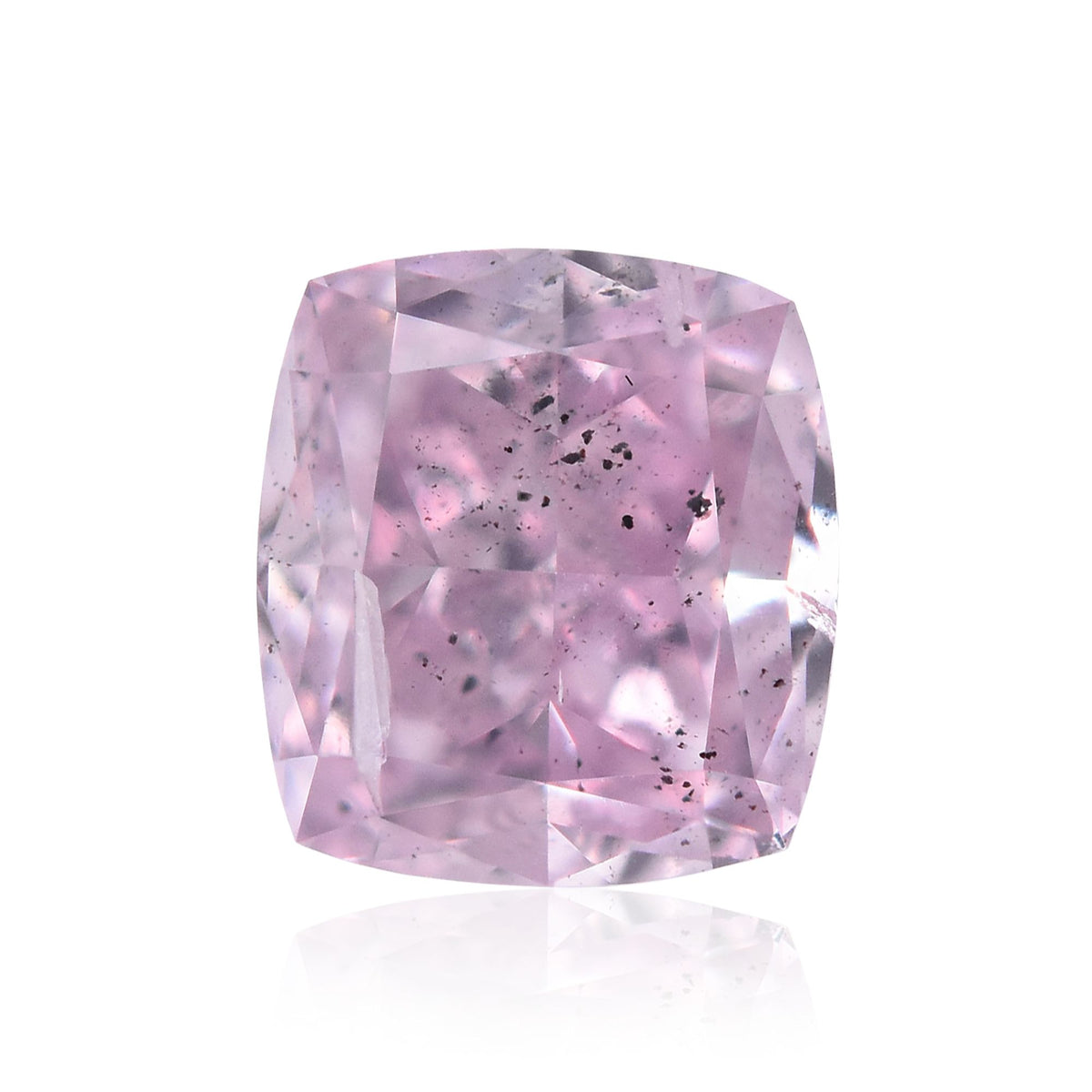 Cushion Fancy Pink Purple Natural Diamond 0.51ct loose diamond
