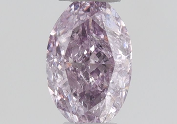 Oval Fancy Pink Purple Natural Diamond 0.15ct I2 loose diamond