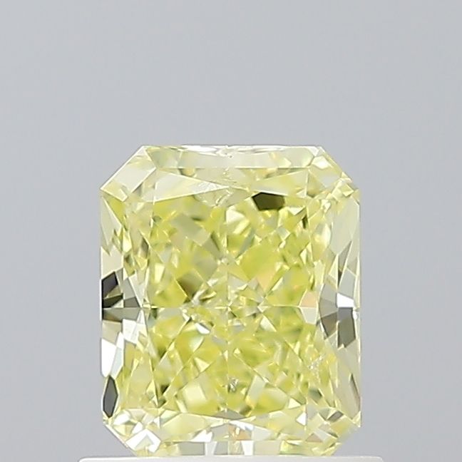 Radiant Fancy Intense Yellow Natural Diamond 1.01ct SI2 loose diamond