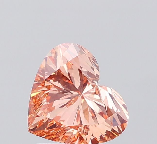 Heart Fancy Intense Brown Orange Lab-grown Diamond 1.09ct VS1 loose diamond