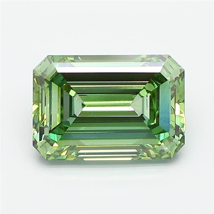 Emerald Fancy Vivid Green Lab-grown Diamond 3.01ct VS1 loose diamond