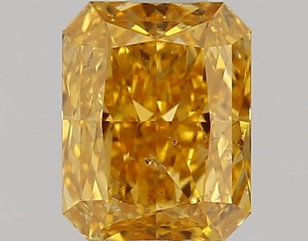 Radiant Fancy Vivid Orange Yellow Natural Diamond 0.7ct I1 loose diamond