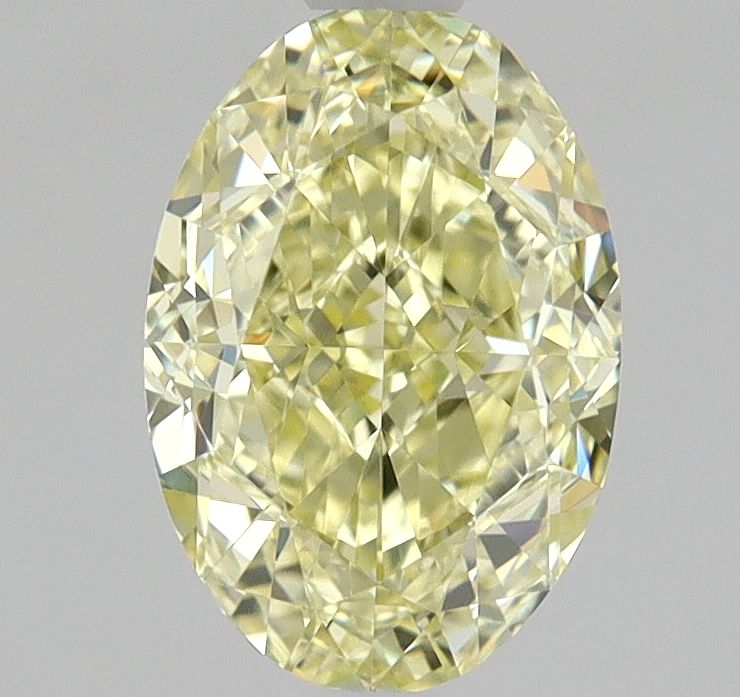 Oval Fancy Yellow Natural Diamond 1.08ct VVS2 loose diamond