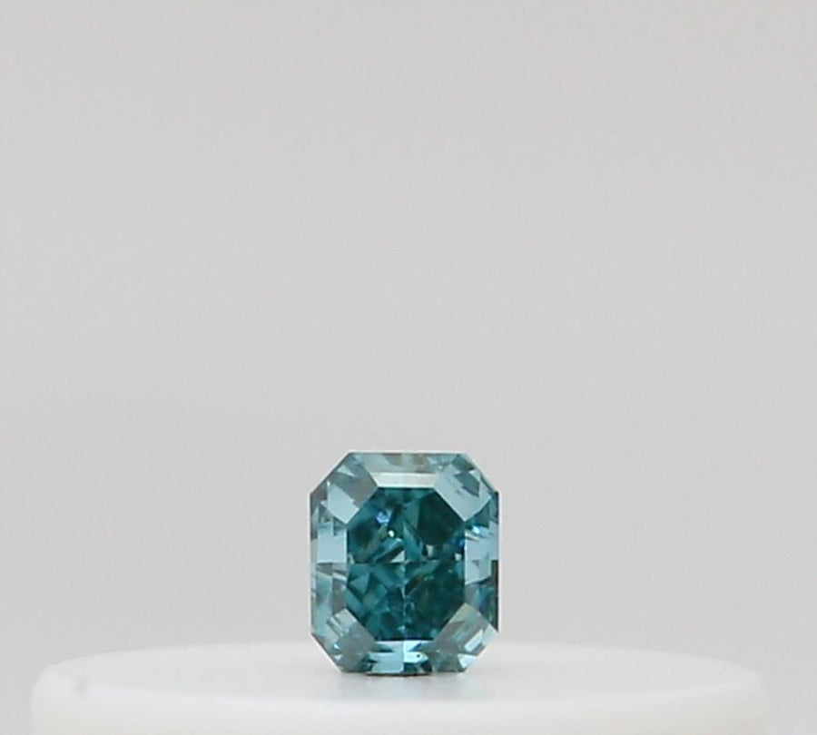 Radiant Fancy Deep Green Blue Natural Diamond 0.03ct loose diamond