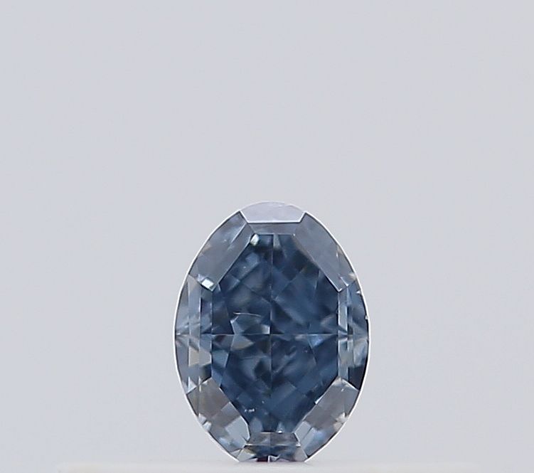 Oval Fancy Deep Blue Natural Diamond 0.15ct SI1 loose diamond