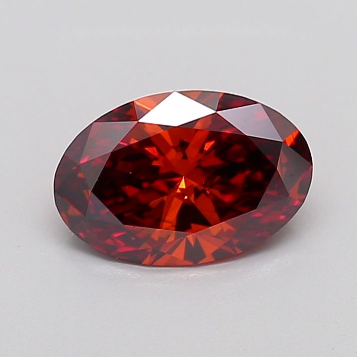Oval Fancy Deep Orange Lab-grown Diamond 1.07ct VS2 loose diamond