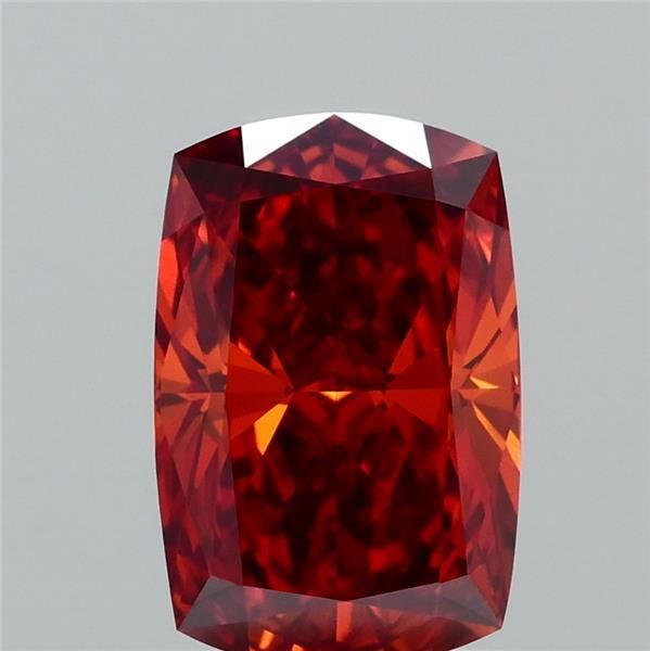 Cushion Fancy Vivid Orange Lab-grown Diamond 1.05ct VVS2 loose diamond