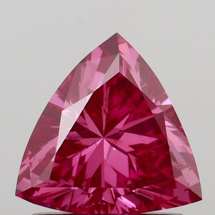 Triangular Fancy Vivid Pink Lab-grown Diamond 1ct VS2 loose diamond