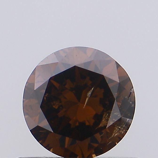 Round Fancy Light Brown Natural Diamond 0.48ct I2 loose diamond