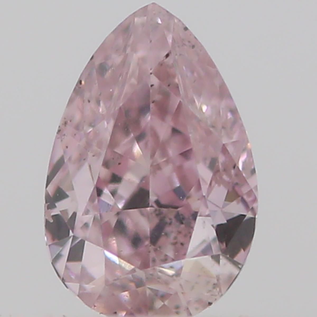 Pear Fancy Pink Natural Diamond 0.13ct loose diamond