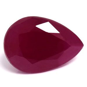 Pear Red Ruby 3.45ct loose gemstone