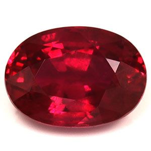 Oval Red Ruby 1.24ct loose gemstone