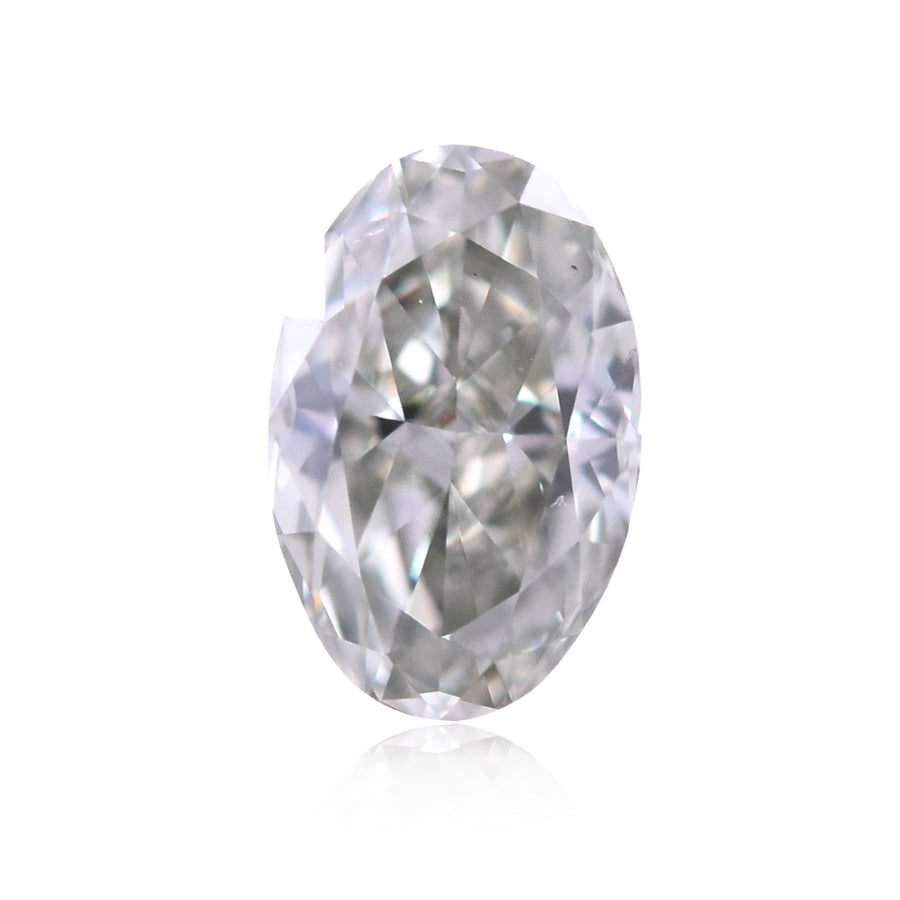 Oval Fancy Grayish Yellowish Green Natural Diamond 0.31ct SI1 loose diamond