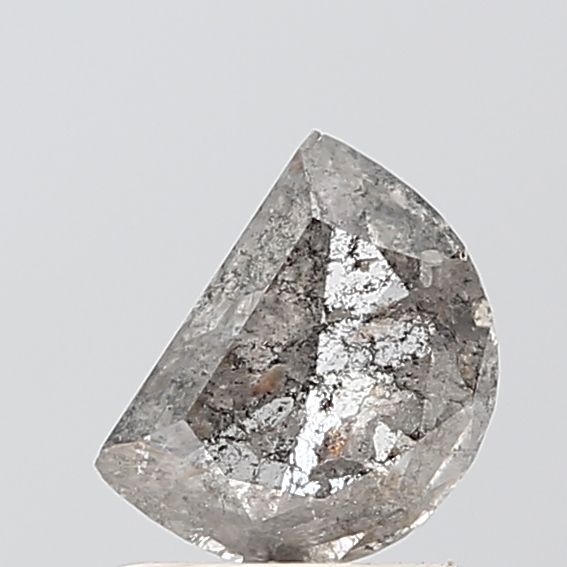 Half Moon Salt And Pepper Natural Diamond 0.85ct VS1 loose diamond